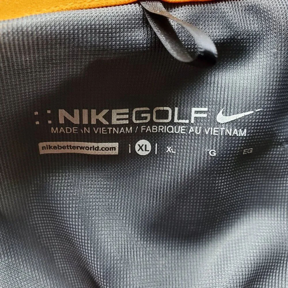 Nike Pelican Hill Golf windproof grey Coat w/ pockets & adjustable waist – XL